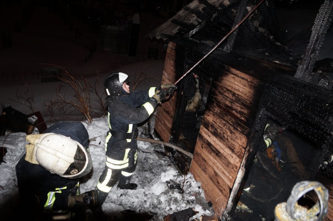 Пожар в садовом доме в городском округе Домодедово